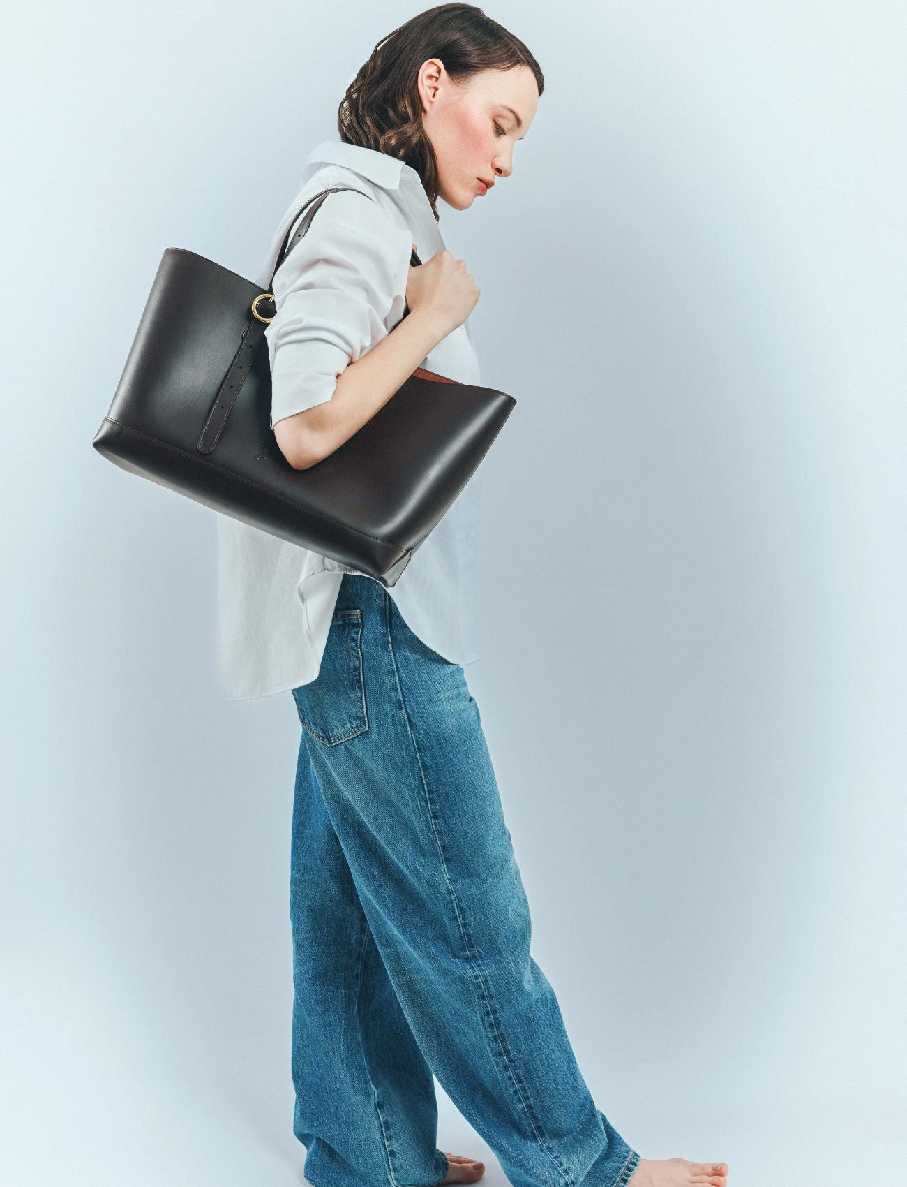 トートバッグ：チェスナッツレザー