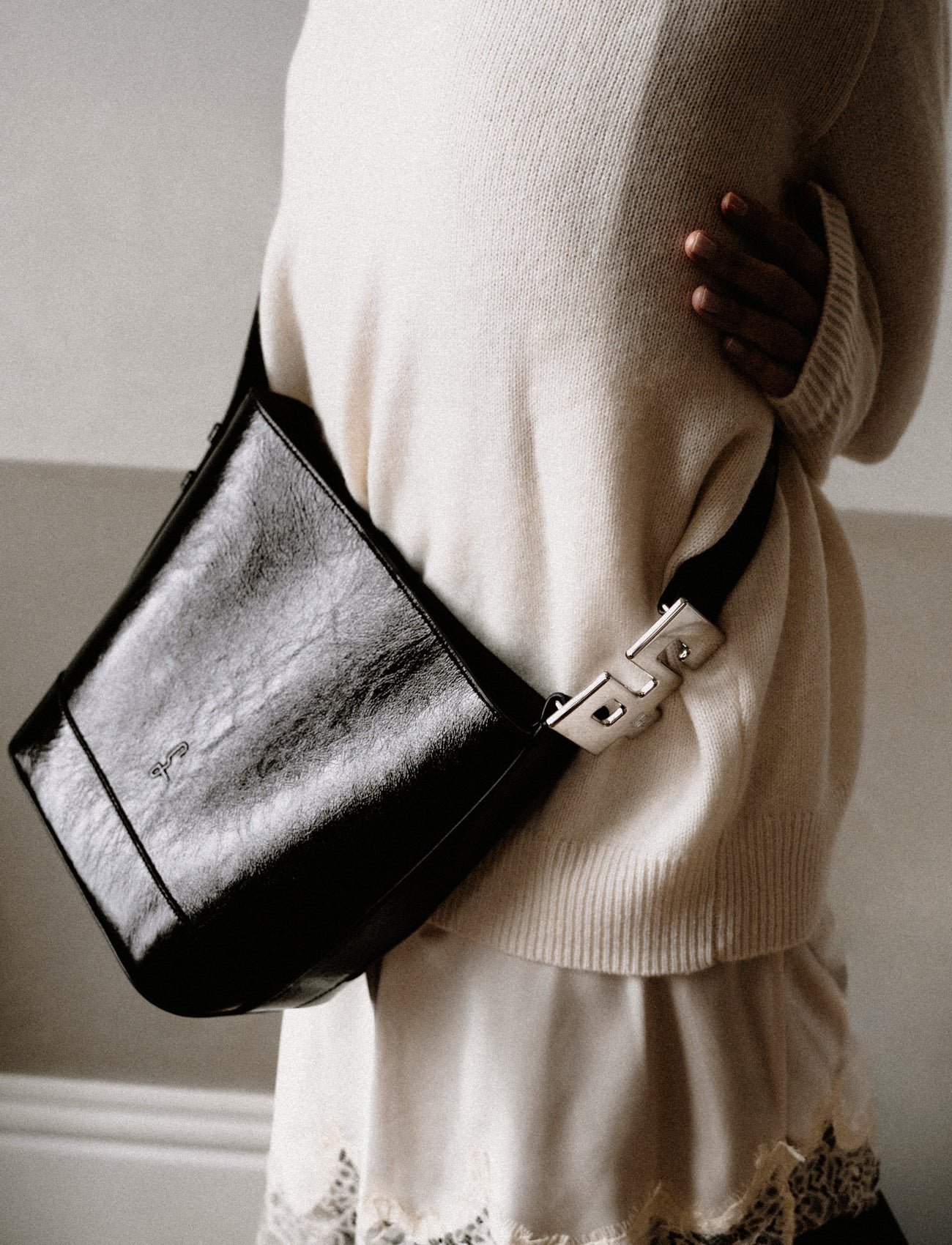 LE DAY DREAM : CUIR VERNI NOIR