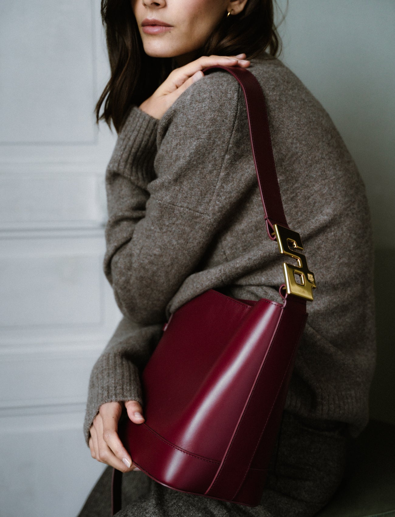 LE DAY DREAM : CUIR BURGUNDY