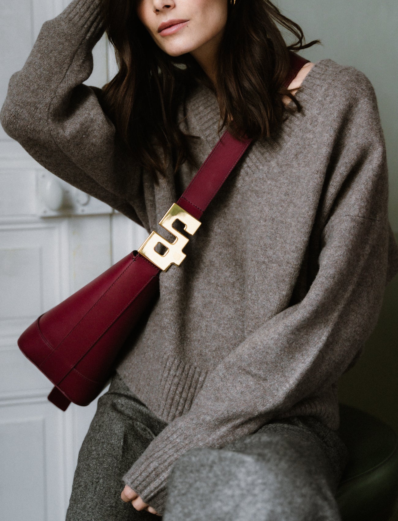 LE DAY DREAM : CUIR BURGUNDY