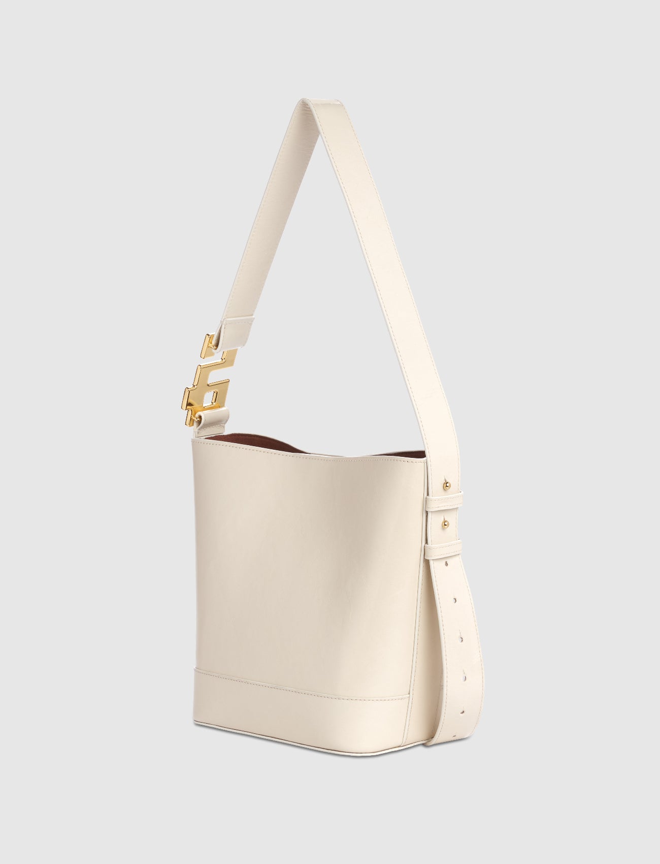 LE DAY DREAM : CUIR VERNI IVOIRE