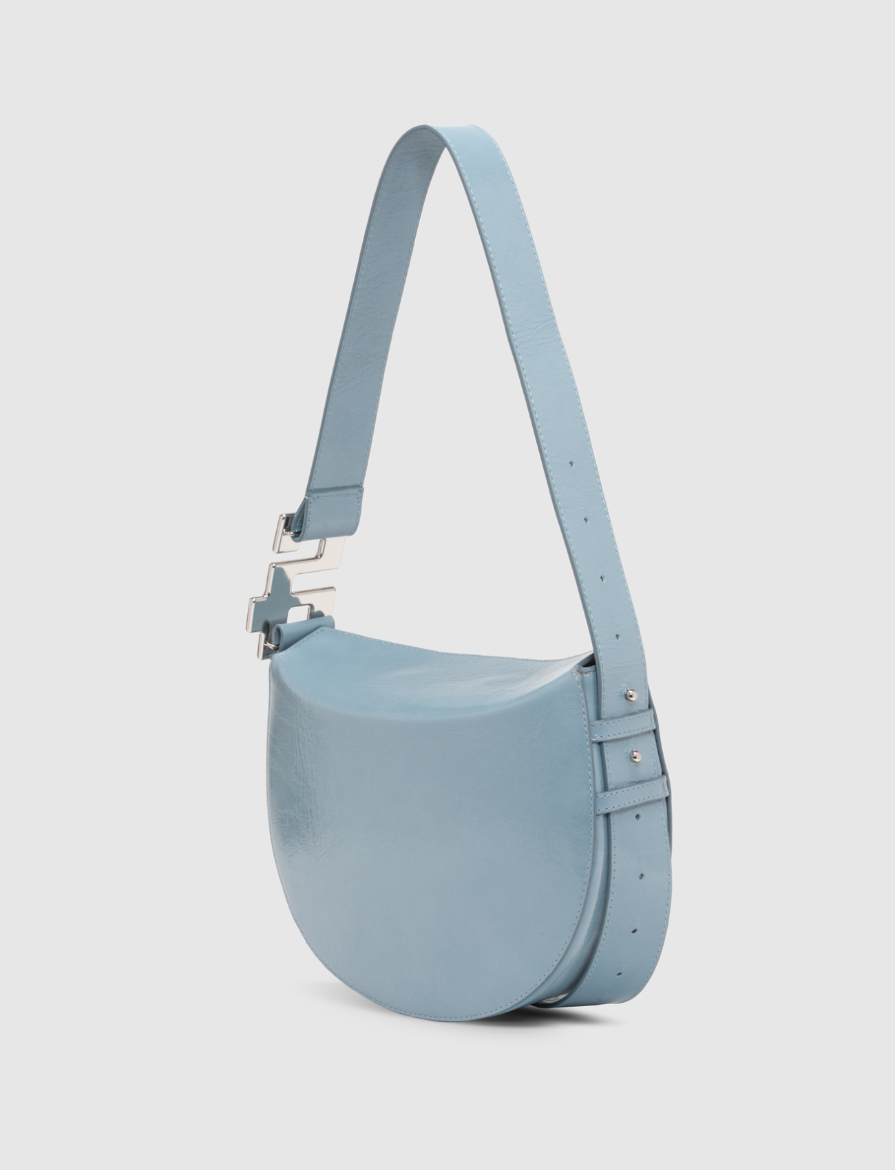 LE CITYLOVE : CUIR VERNI CIEL