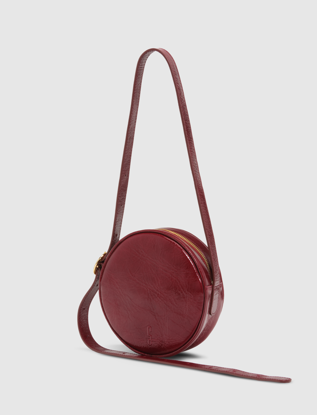 LE MOONLIGHT : CUIR VERNI BURGUNDY
