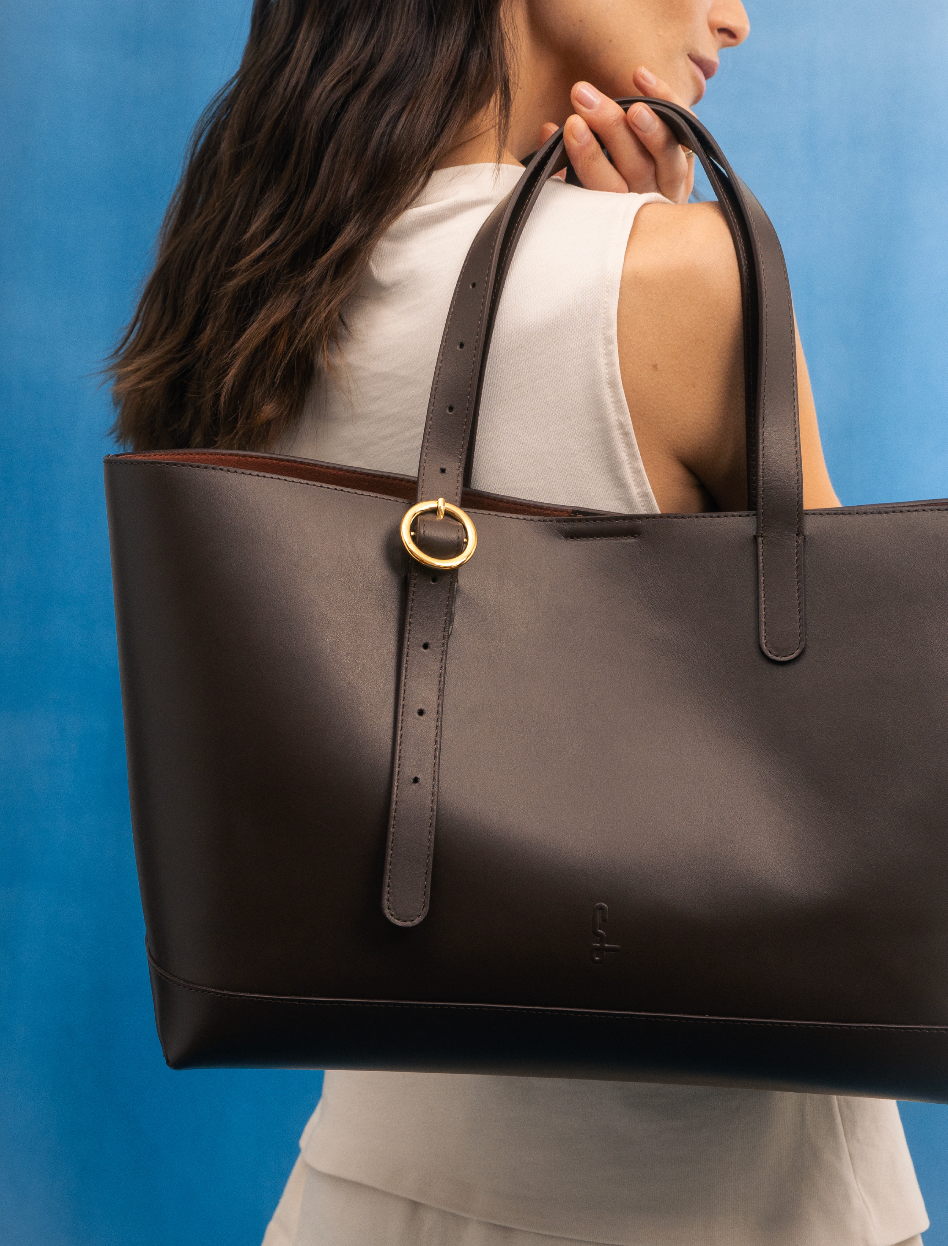 トートバッグ：チェスナッツレザー