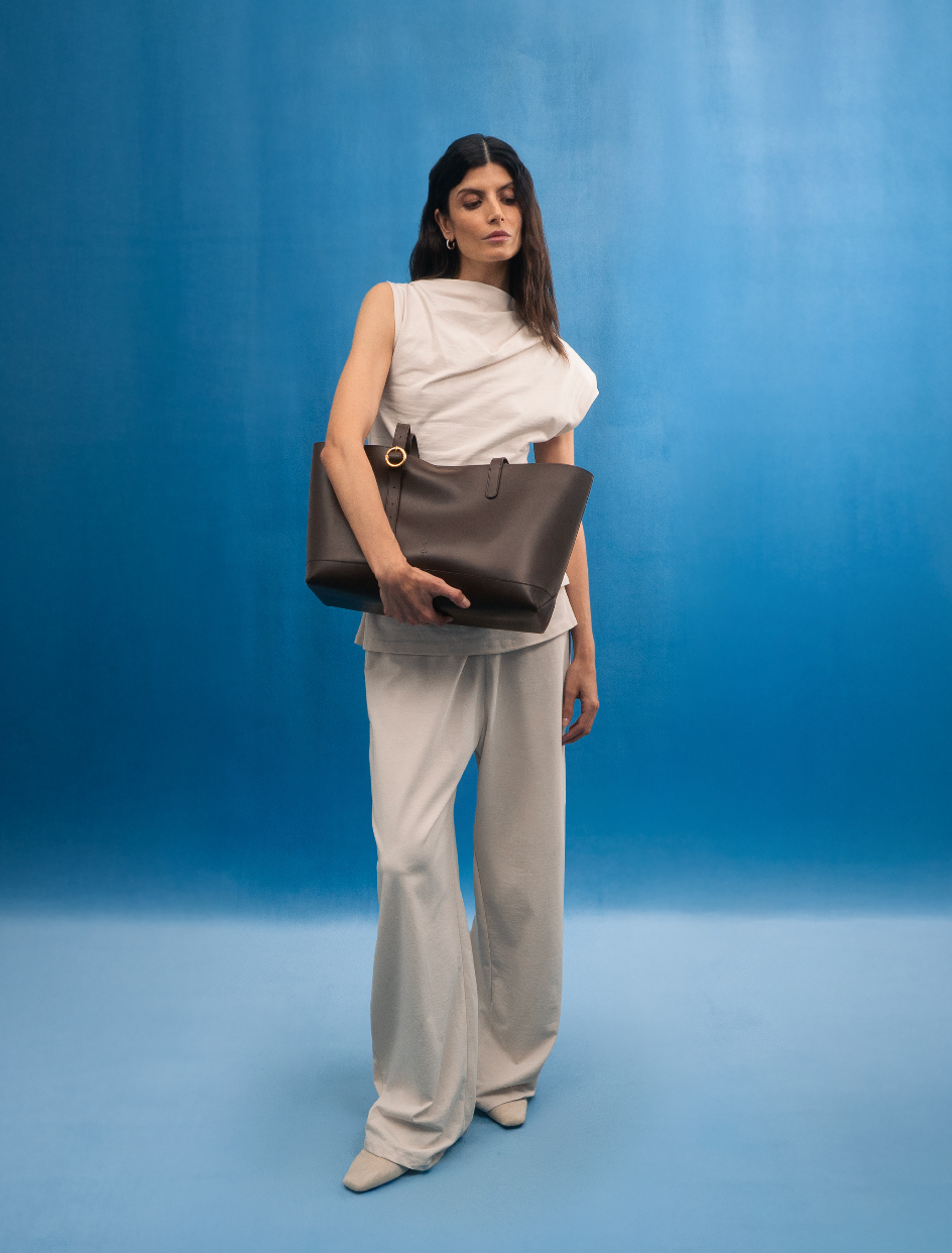 トートバッグ：チェスナッツレザー