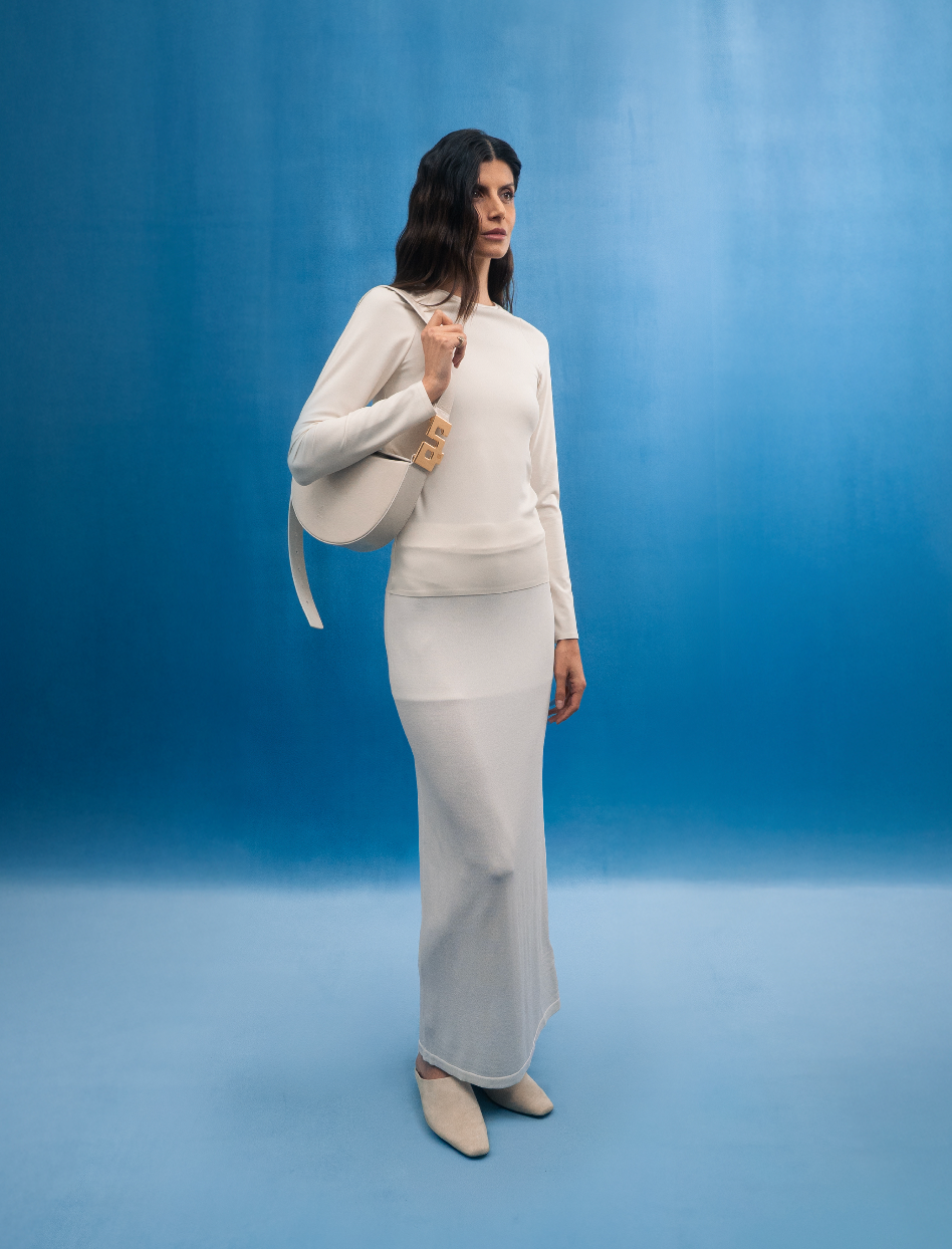 LE CITYLOVE : CUIR VERNI IVOIRE