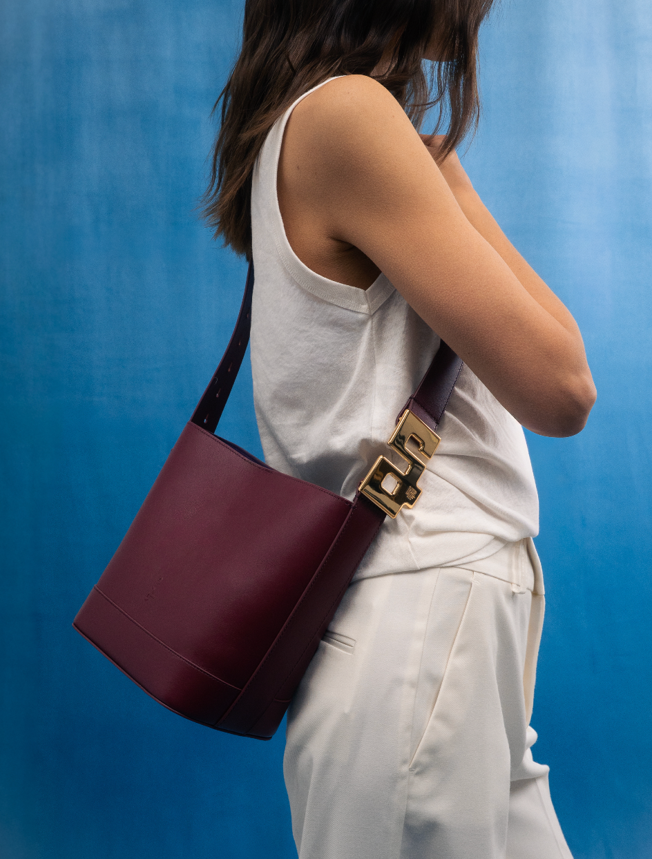LE DAY DREAM : CUIR BURGUNDY