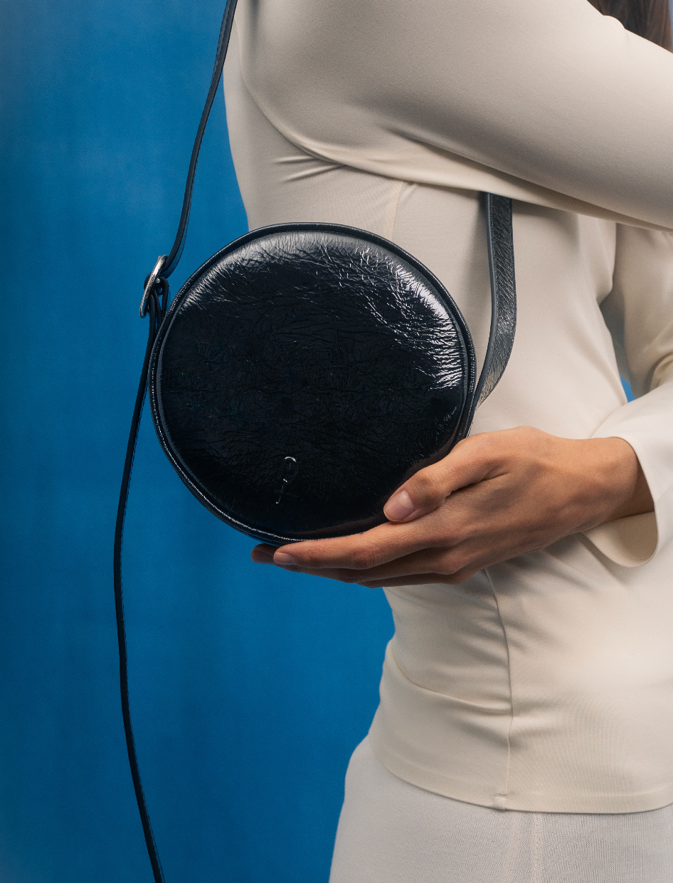 ムーンライト：ブラックパテントレザー